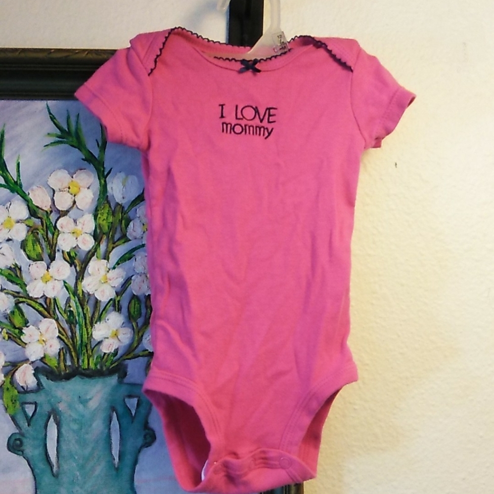 Pink short sleeve onesie